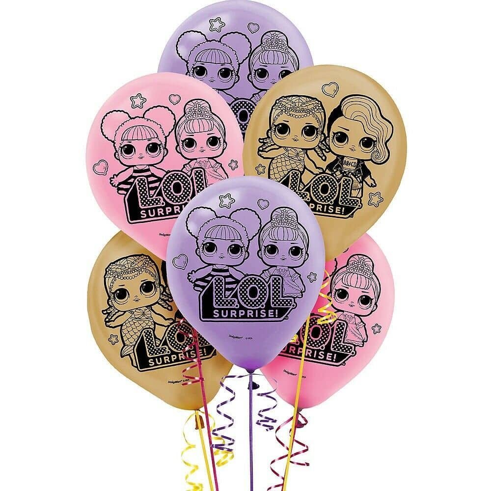LOL Surprise Latex Balloons 30CM (12") 6pk  - Party Owls