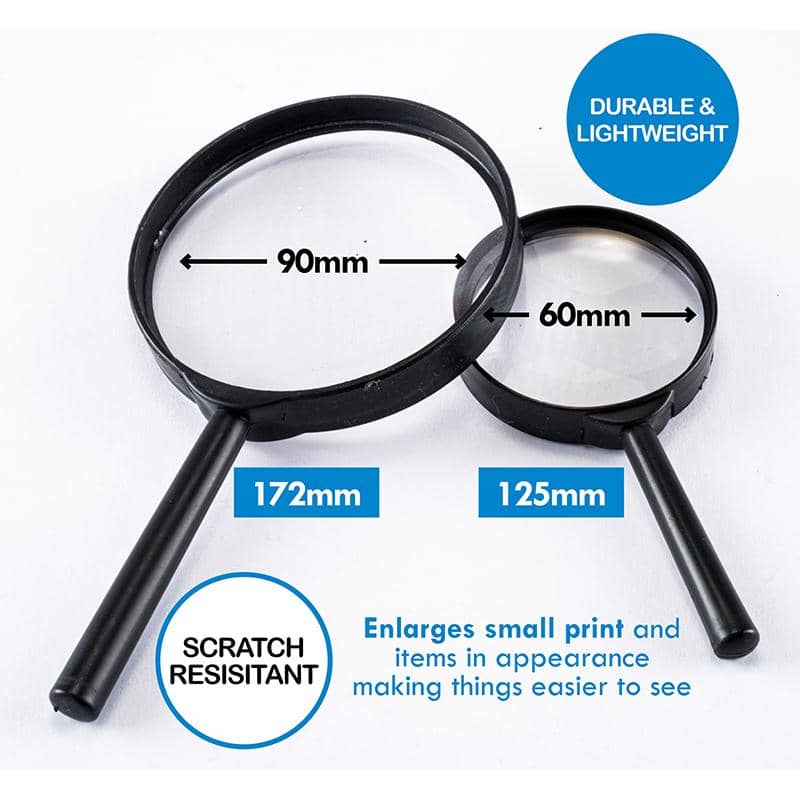 Magnifying Glasses 2pk 90mm & 60mm - Party Owls