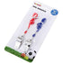 Metal Whistles 2pk With Red And Blue Cord 242429 - Party Owls