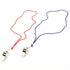 Metal Whistles 2pk With Red And Blue Cord 242429 - Party Owls