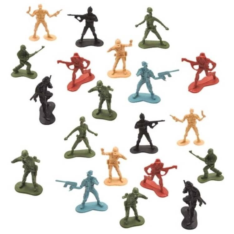Mini Army Soldiers 20pk Party Favour E3696 - Party Owls