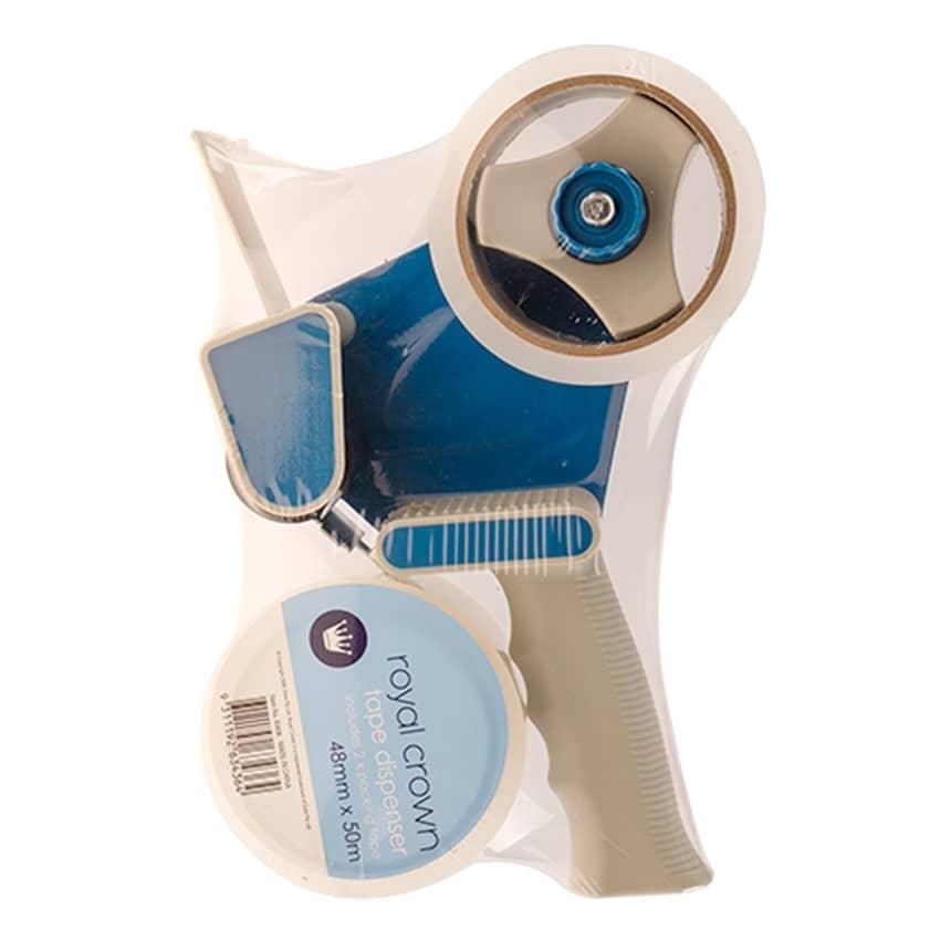Wennow 2 Inch Tape Gun Dispenser With 2 Rolls Tape – Blue Packing Cutter – Made In USA – MPN 63625