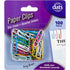 Paper Clips 33mm 100pk Mixed Colours PVC Coating - Party Owls