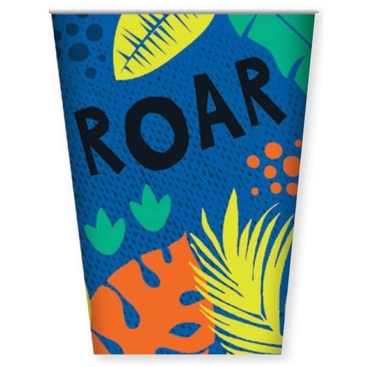 Dino Dinosaurs Paper Cups 8pk - Party Owls