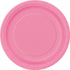 Hot Pink Large Round Paper Plates 23cm (9") 8pk Solid Colour 31395 - Party Owls