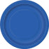 Royal Blue Large Round Paper Plates 23cm (9") 8pk Solid Colour 31465 - Party Owls