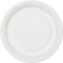White Large Round Paper Plates 23cm (9") 8pk Solid Colour 3105 - Party Owls