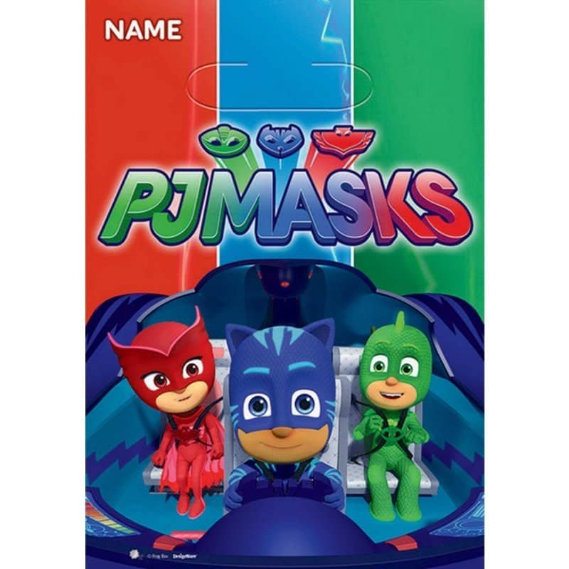 PJ Masks Party Bags 8pk Loot Lolly Treats  370373 - Party Owls