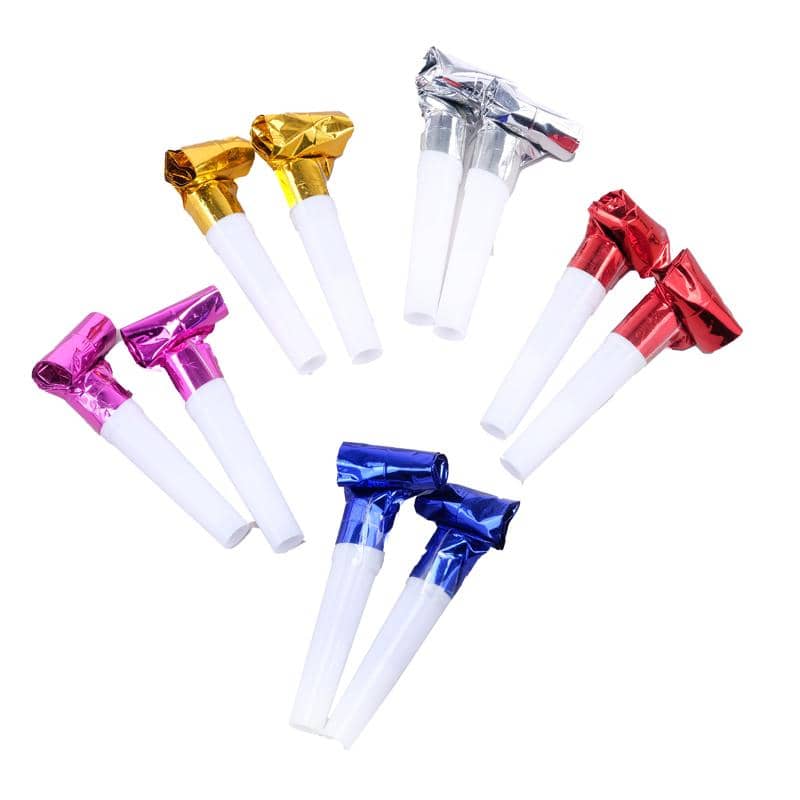Party Blowouts 10pk Assorted Colours Party Favours - Party Owls