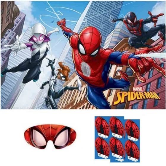 Spider-Man Blindfold Party Game Webbed Wonder 271860 - Party Owls