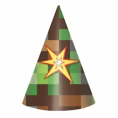 TNT Minecraft Style Party Hats 8pk  250686 - Party Owls