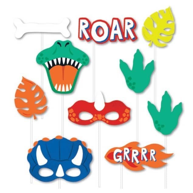 Dino Dinosaurs Photo Props 10pk E6667 - Party Owls