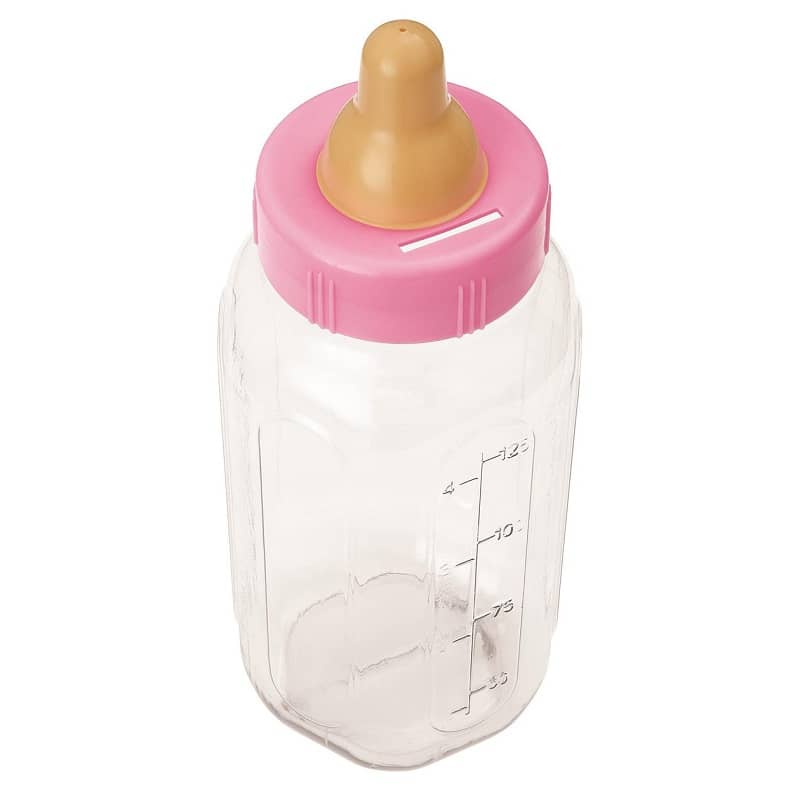 Pink Baby Bottle Bank 28cm (11") - Party Owls