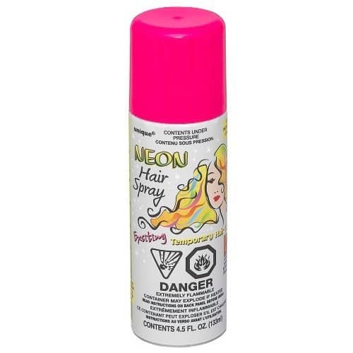 Pink Hair Spray 133ML Temporary Neon Coloured Hairspray 9056 - Party Owls