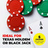 Poker Chips Set 120PCE Lightweight Tokens Night Casino Party Game 228133 - Party Owls