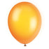 Premium Citrus Orange Latex Balloons 30CM (12") 10pk Solid Colour - Party Owls