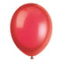 Premium Scarlet Red Latex Balloons 30CM (12") 10pk Solid Colour - Party Owls