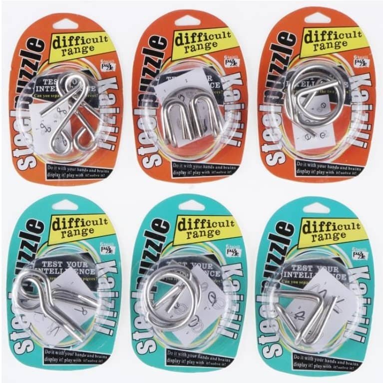 Puzzle IQ Metal 12pk Party Favour Game 232994 - Party Owls