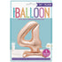 Rose Gold "4" Giant Standing Numeral Foil Balloon 76cm (30") Air Filled Only - Party Owls