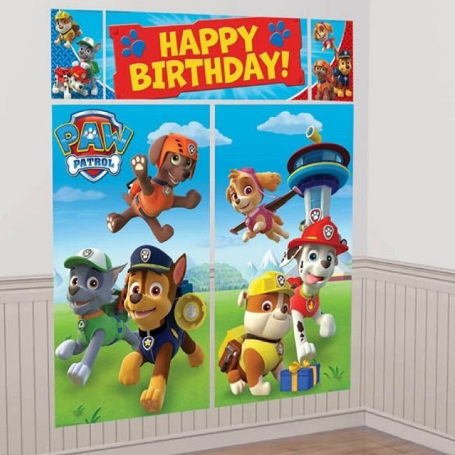 PAW Patrol Scene Setter With 12 Photo Props Backdrop 670756 - Party Owls