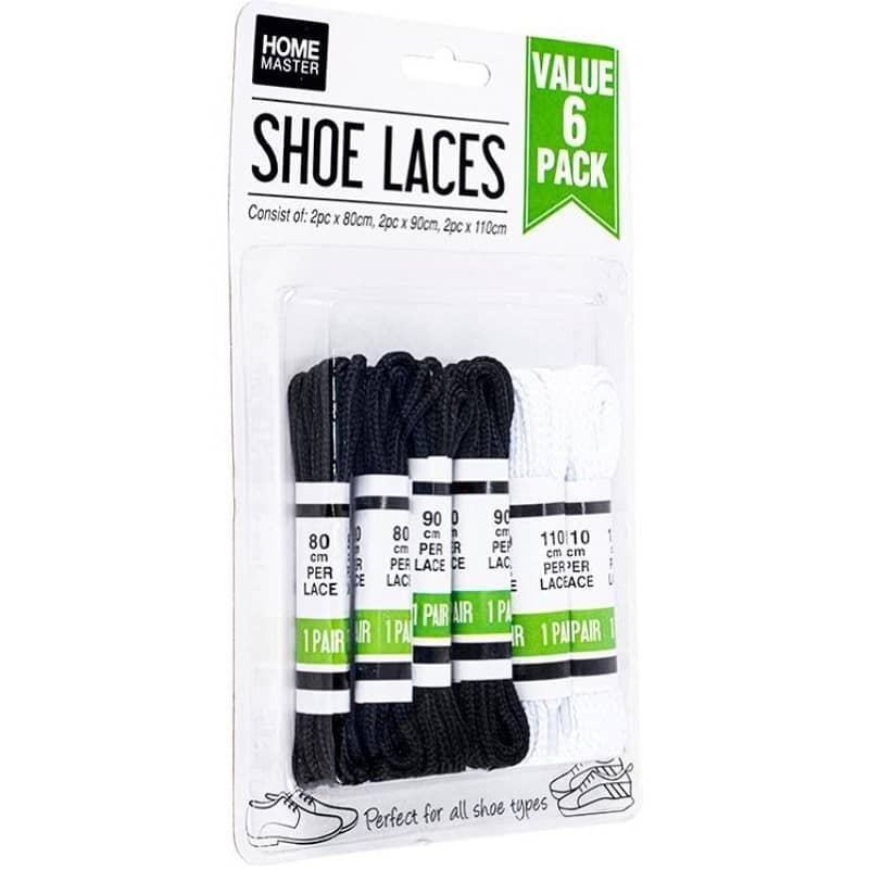 Shoe Laces 6 Pairs (3 Sizes 80CM 90CM 110CM) - Party Owls