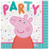 Peppa Pig Beverage Napkins 16pk Serviettes 502626 - Party Owls