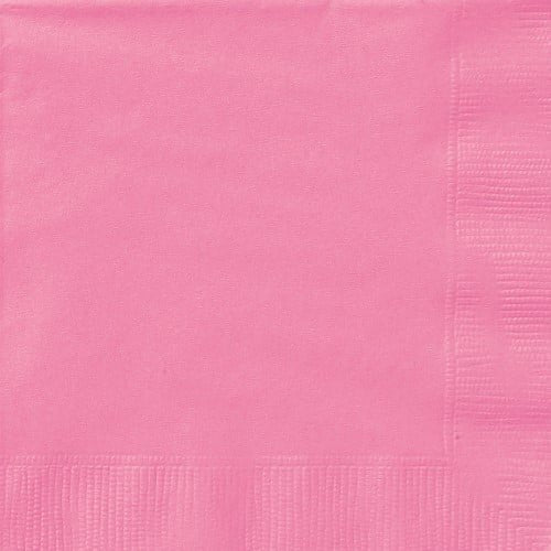 Hot Pink Solid Colour Beverage Napkins 20pk Serviettes 31391 - Party Owls