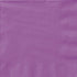 Pretty Purple Solid Colour Beverage Napkins 20pk Serviettes - Party Owls
