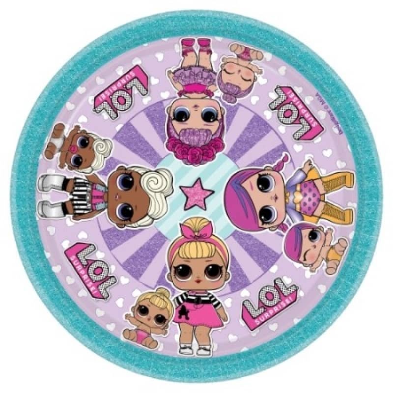 LOL Surprise Small Paper Plates 17CM (7") 8pk 542070 - Party Owls