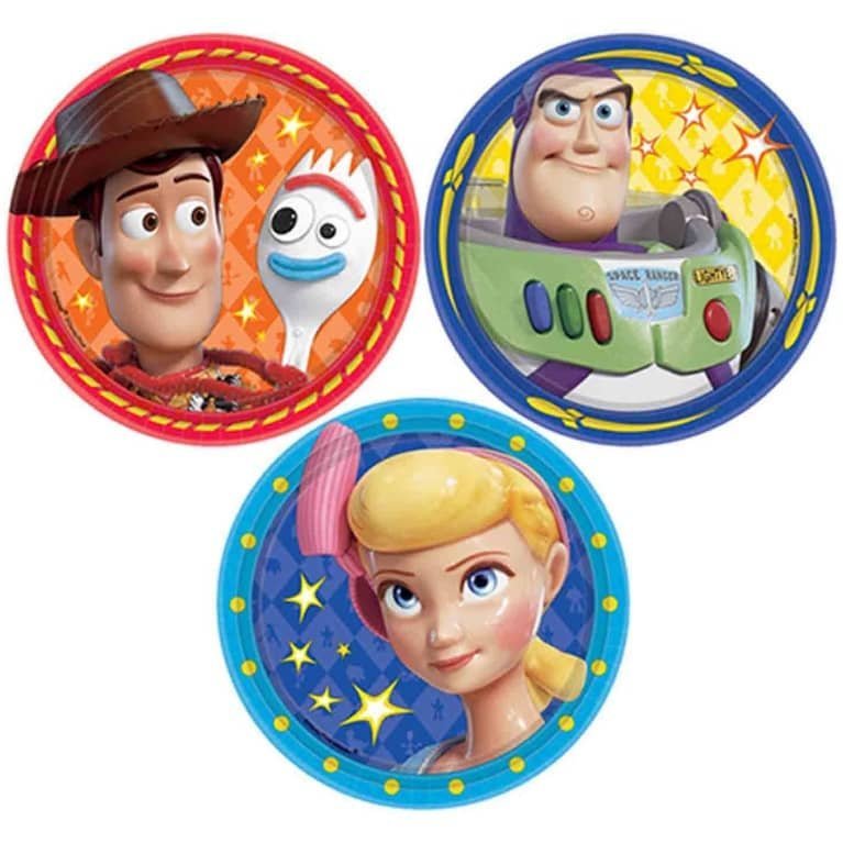 Toy Story 4 Small Paper Plates 18CM (7") 8pk 542367 - Party Owls