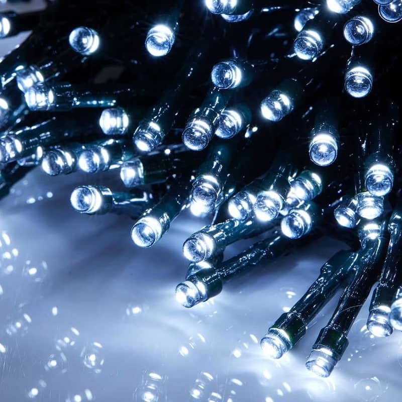 Solar 200 White LED Fairy Lights 9.9M Lit Length - Party Owls