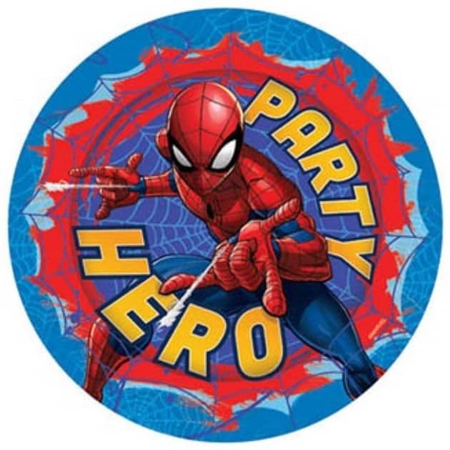 Spider-Man Paper Plates 23CM (9") 8pk - Party Owls