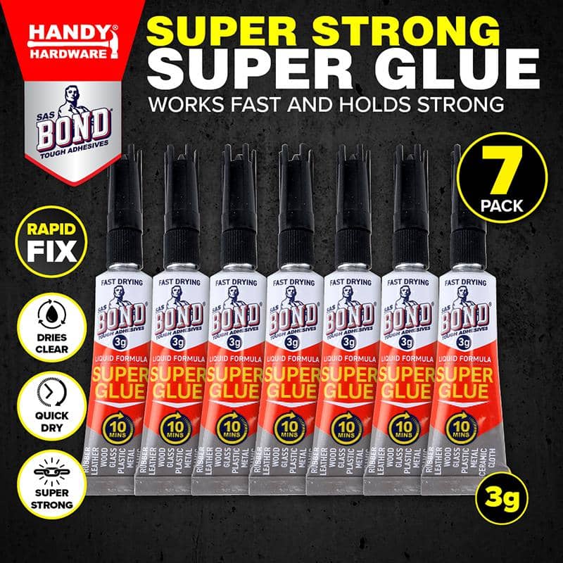 Super Glue Value Pack 7pk 3g Each (Dries Clear) - Party Owls