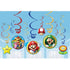 Super Mario Bros. Hanging Swirl Decorations 12pk - Party Owls