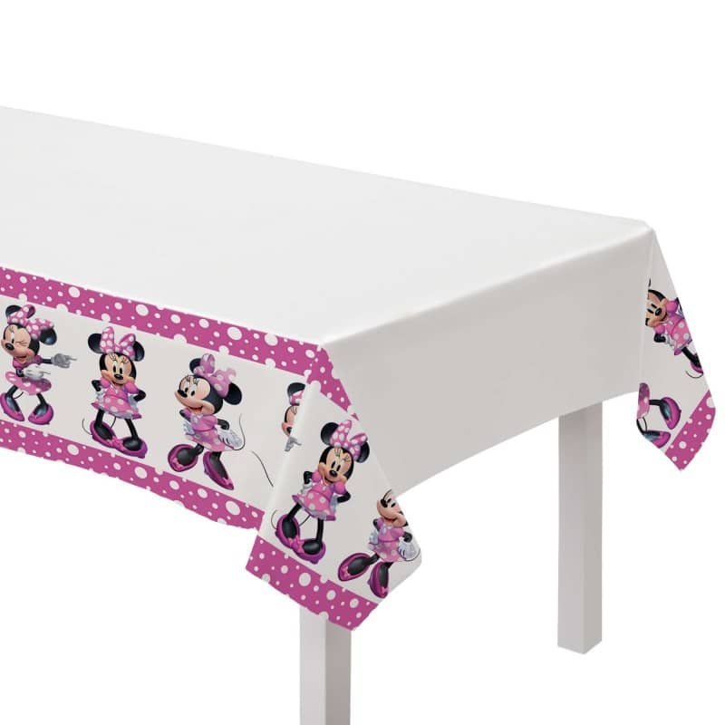 Disney Minnie Mouse Forever Reusable Plastic Table Cover Tablecloth 572492 - Party Owls