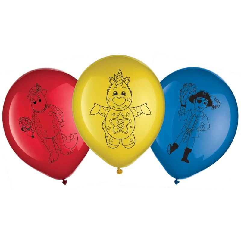 The Wiggles Latex Balloons 30CM (12") 6pk - Party Owls