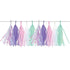 Unicorn Mermaid Iridescent Tassel Garland Hanging Decorations  - Party Owls