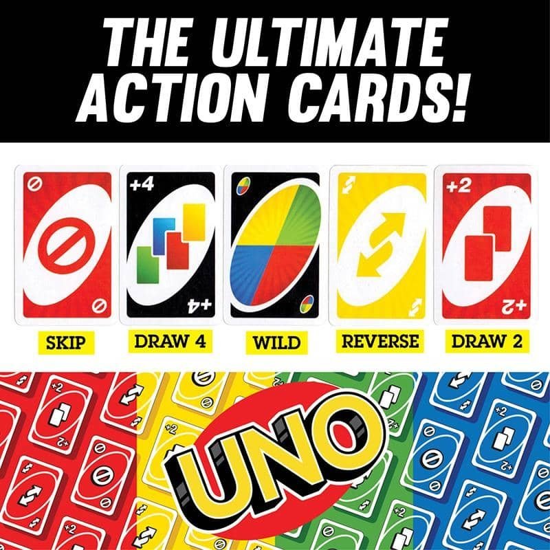 UNO Playing Cards Classic Party Game 172801 - Party Owls