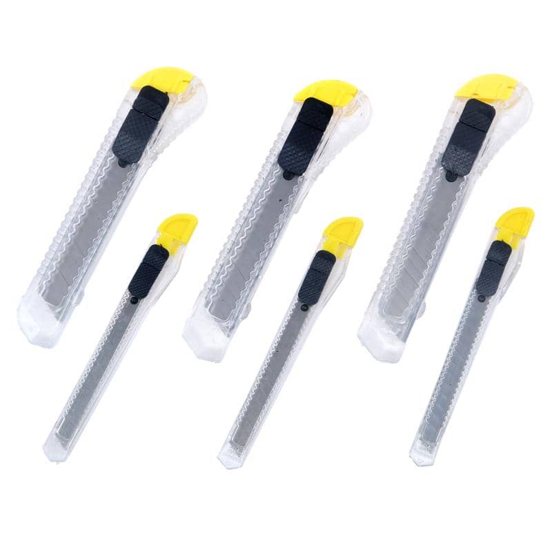 Utility Knives Set 6pk Clear Craft Box Cutters Tools - Party Owls