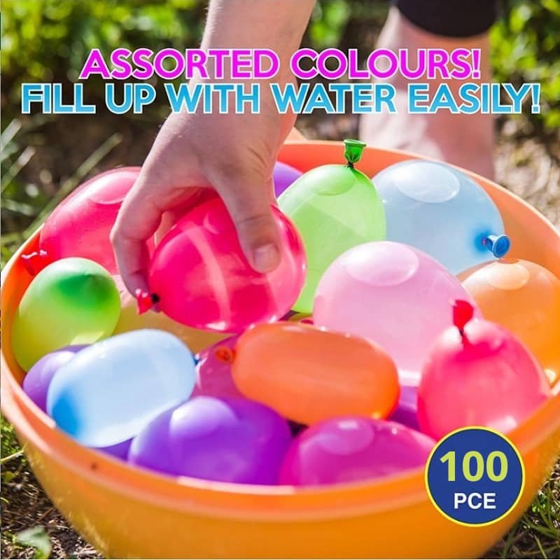 Water Bomb Balloons 100pk Multi-coloured - Party Owls