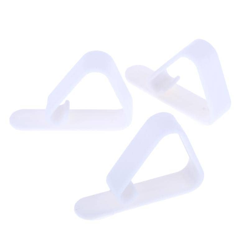 White Plastic Table Cover Clips 20pk Tablecloth Clamps - Party Owls