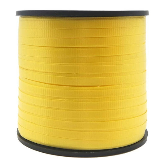 Yellow Curly Ribbon Yellow Curling Ribbon 457m (500yds) - Party Owls