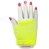 Yellow Short Fishnet Finger-less Gloves 1980'S Party Accessories - Party Owls